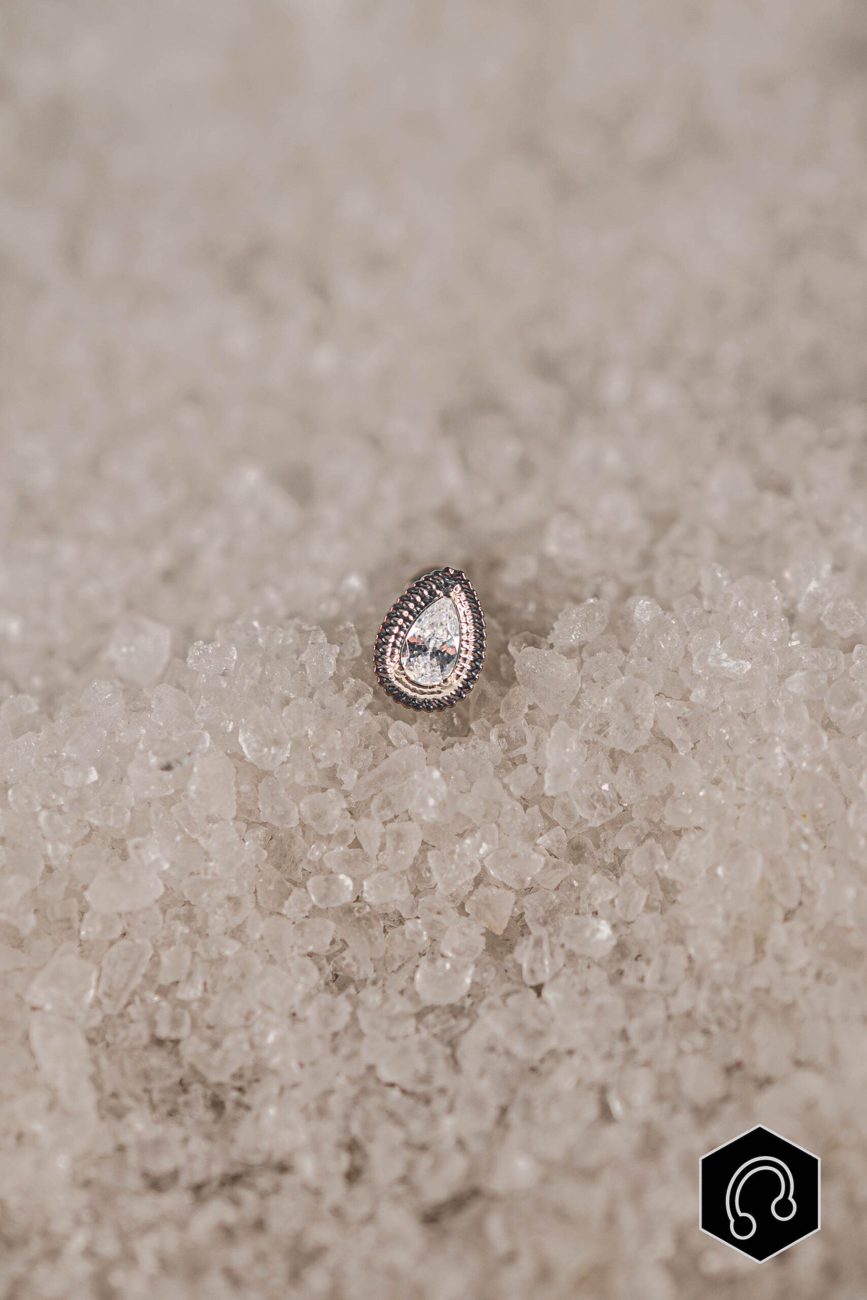 Labret Titane Pearl Drop Vintage