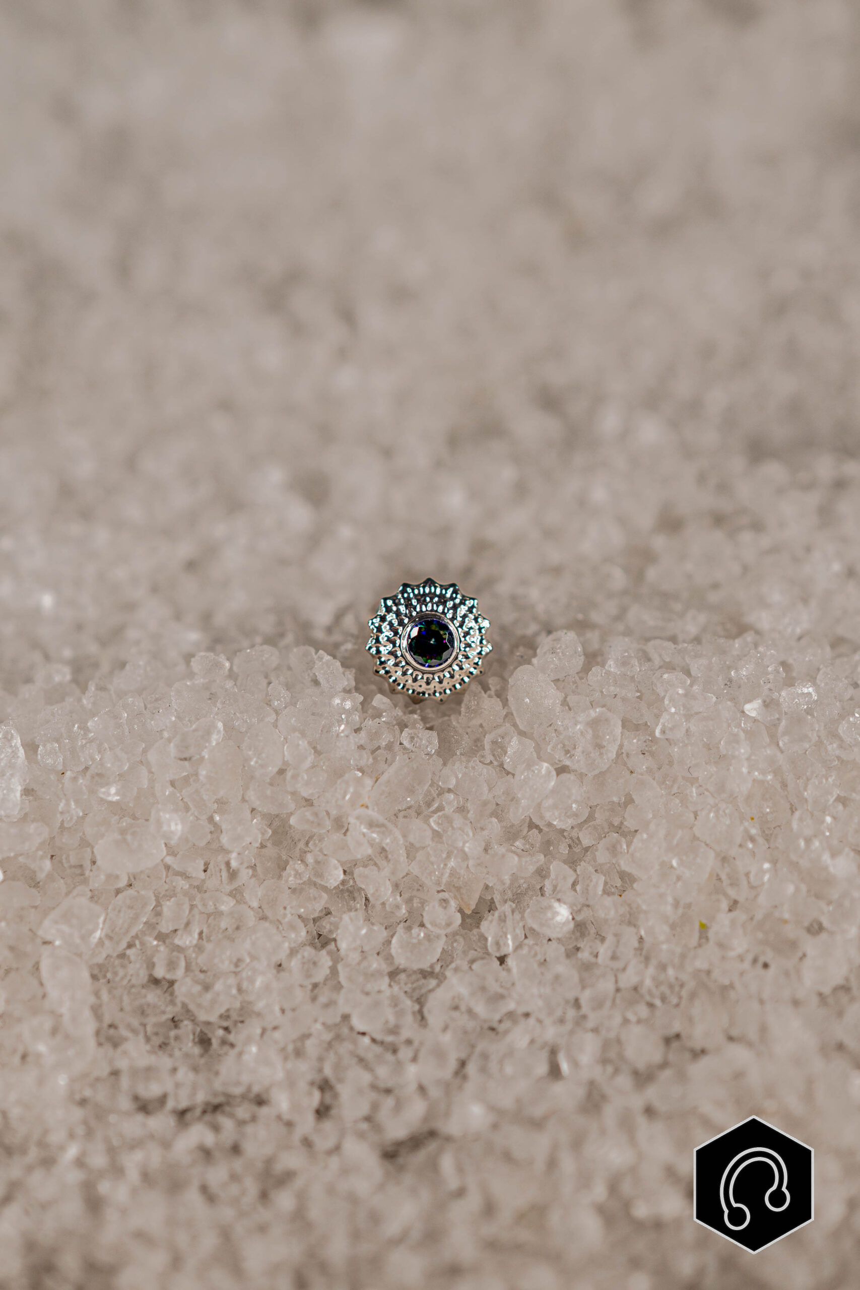 Labret Titane Argenté Isadora Vitrail