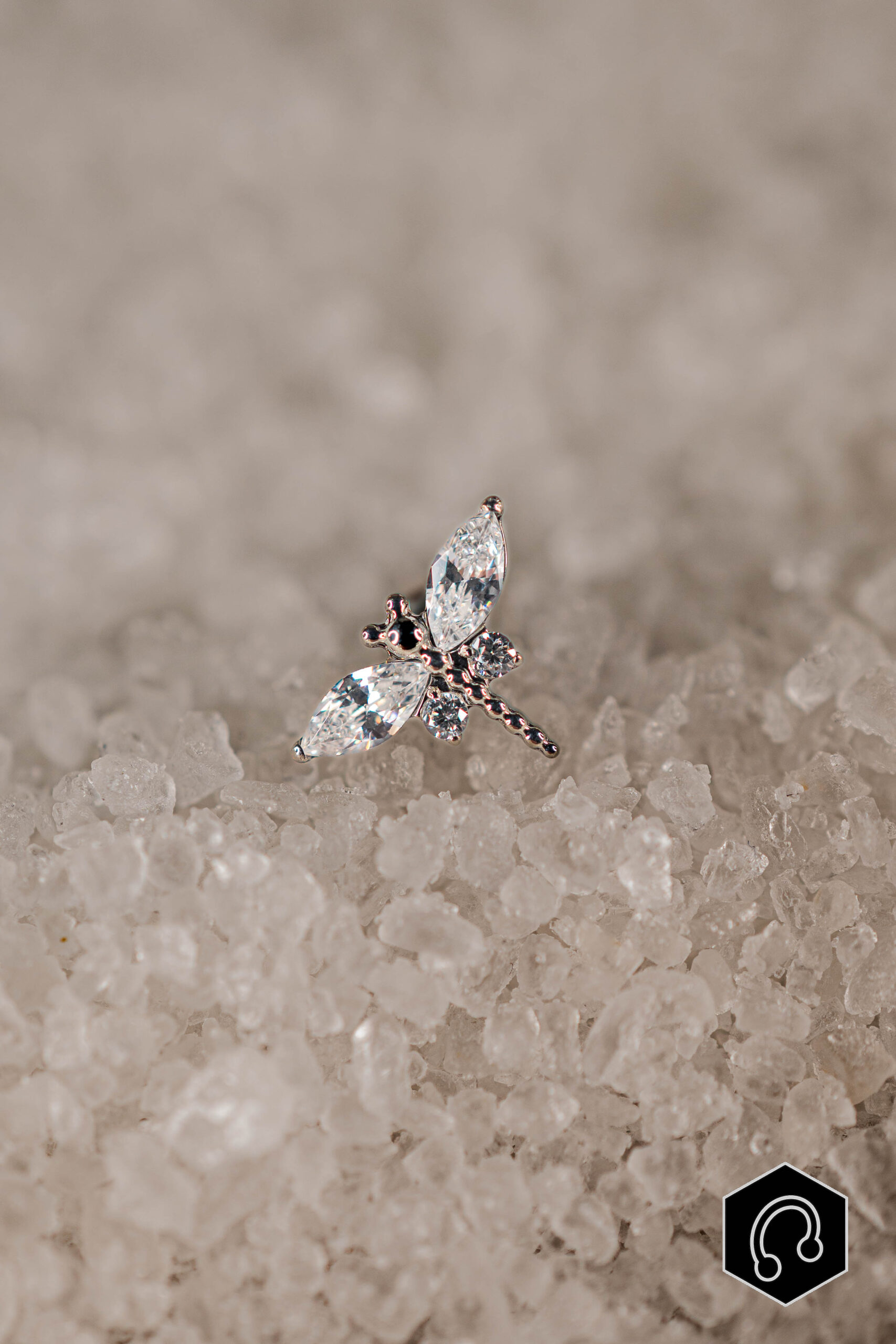 Labret Titane Argenté Libellia