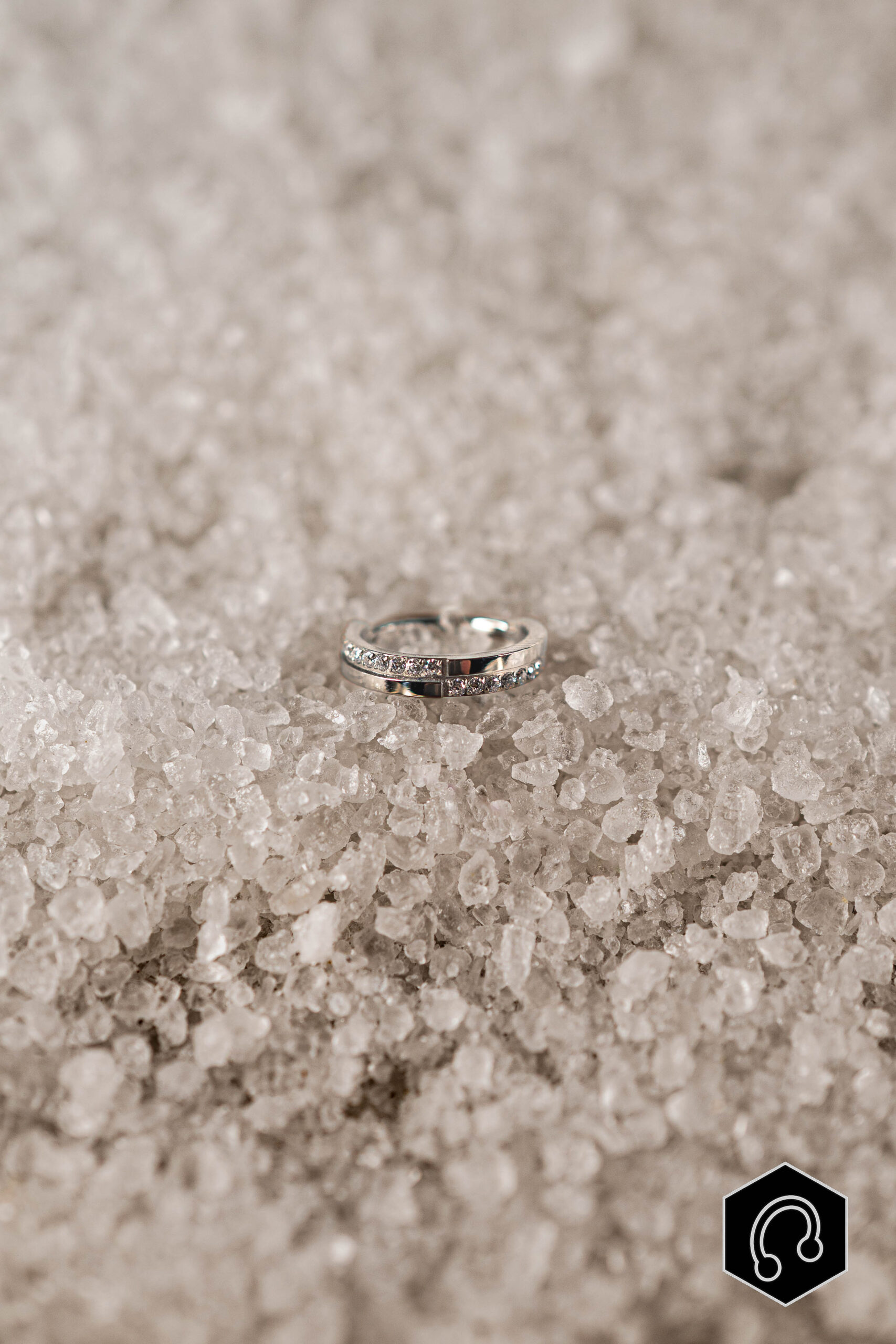 Anneau Clicker Titane Argenté Élégance