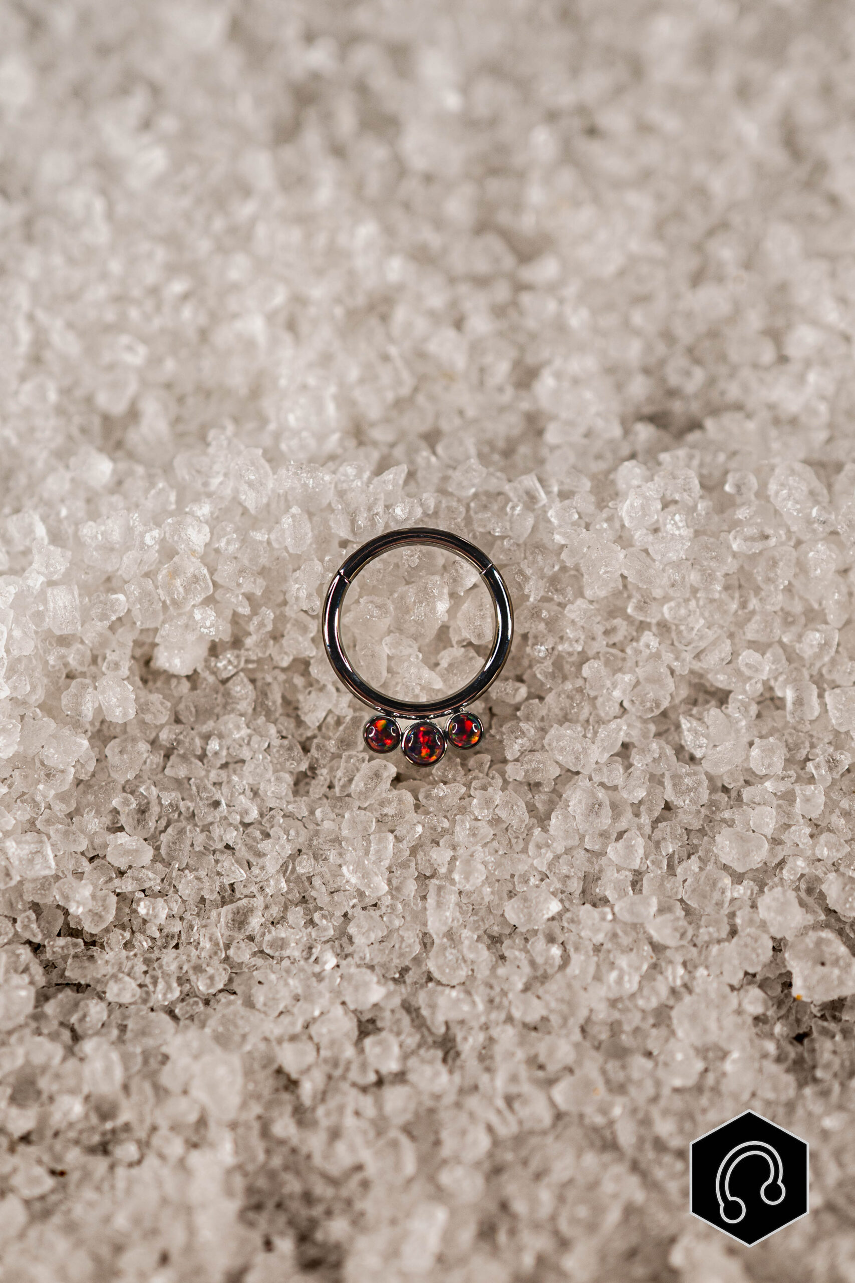 Anneau clicker titane MultiCherry