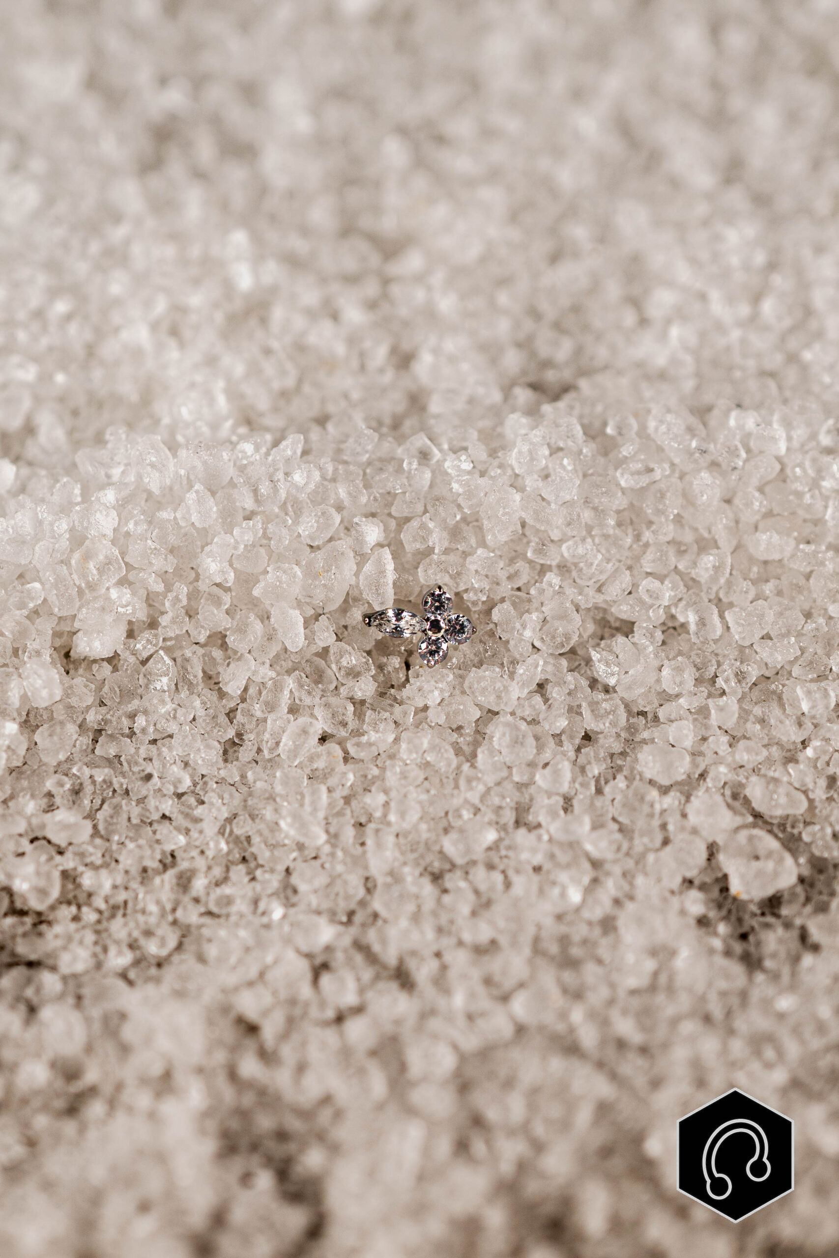 Labret Titane Argenté Velora