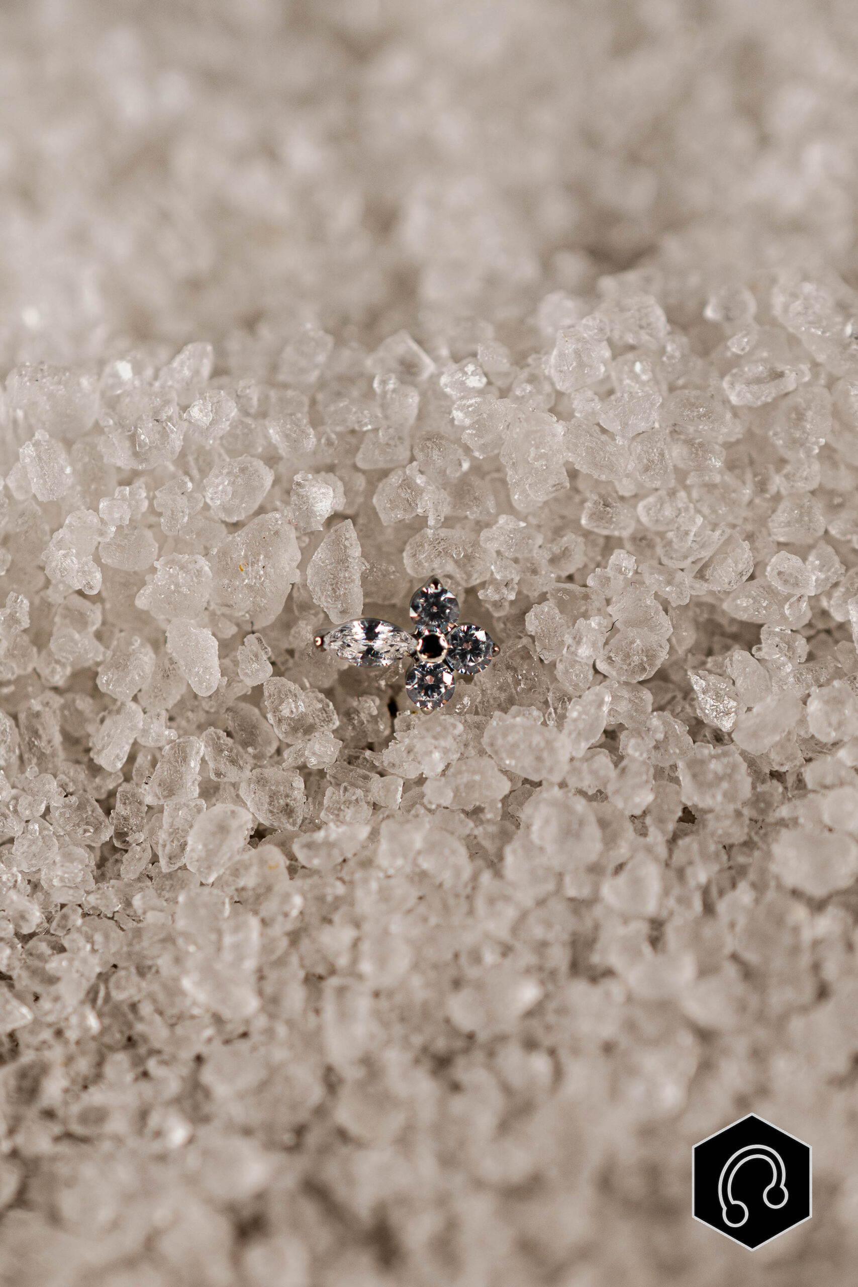 Labret Titane Argenté Velora