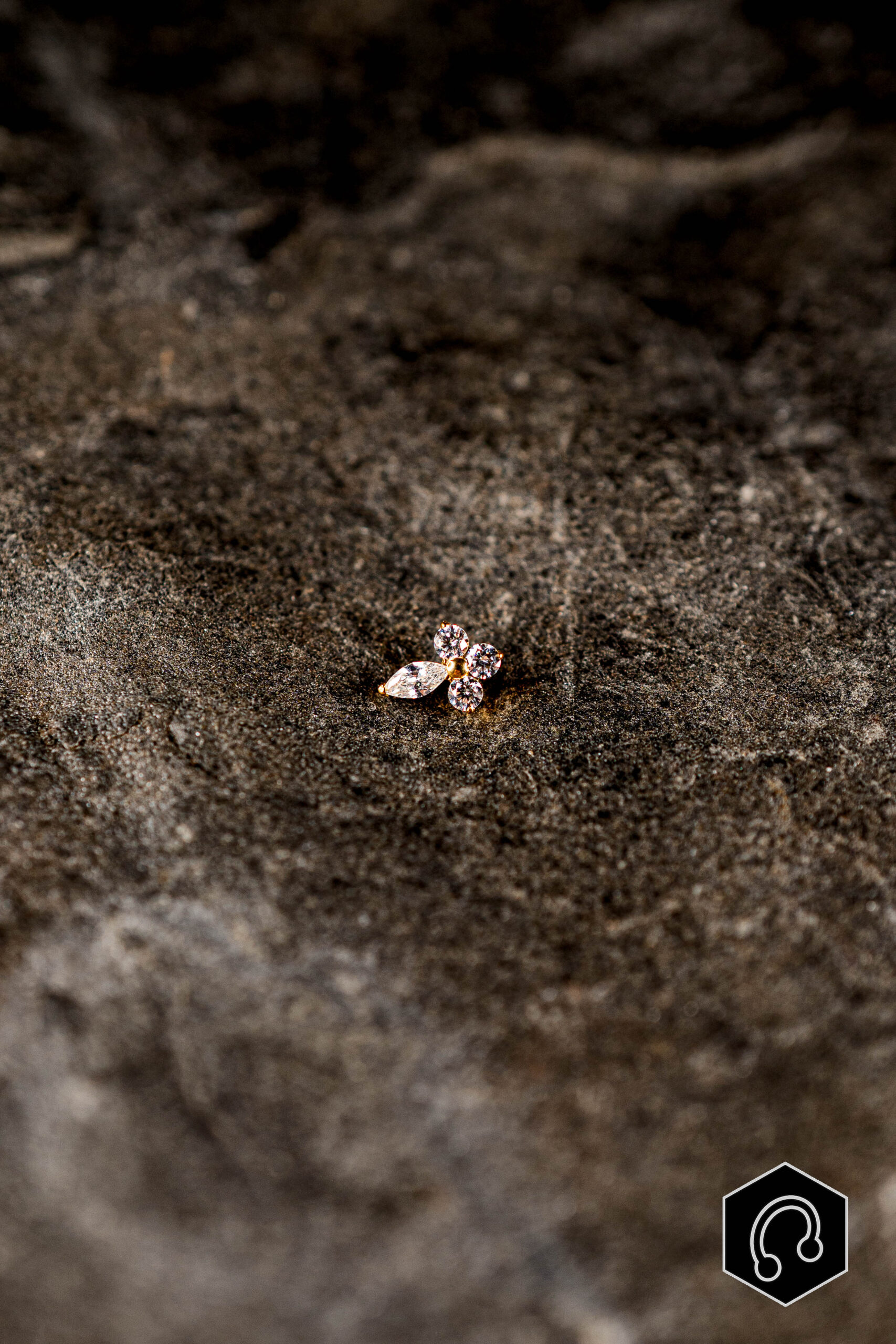 Labret Titane Doré Velora