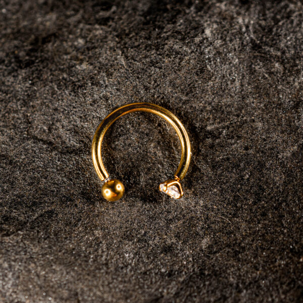 Fer à Cheval Titane Doré Elenya Mix