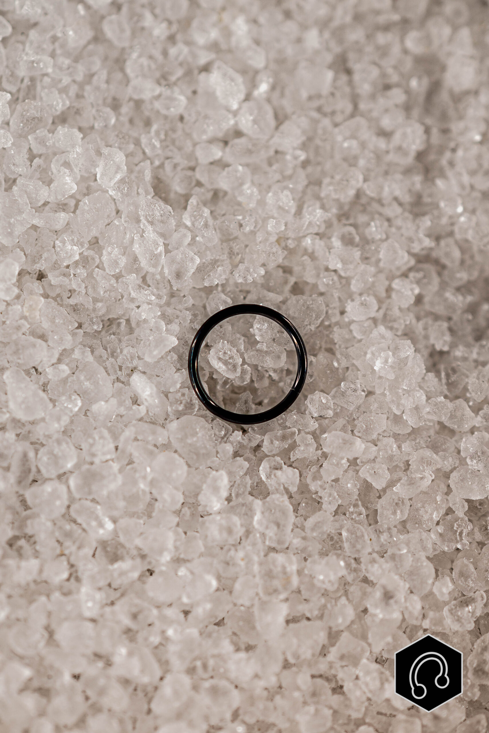 Anneau clicker titane Noir 0.8 Essential