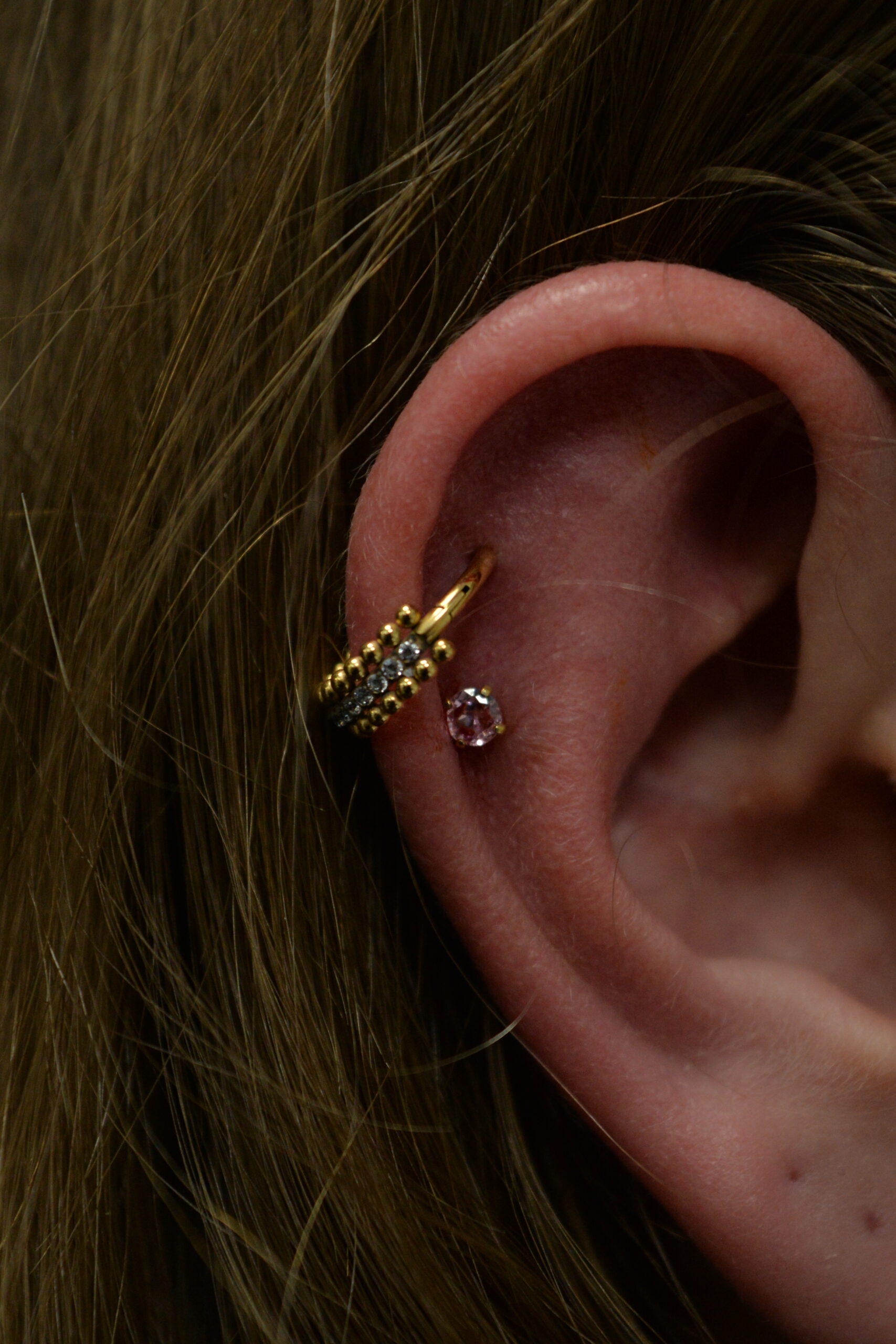 Anneau Clicker Titane Doré Impérial