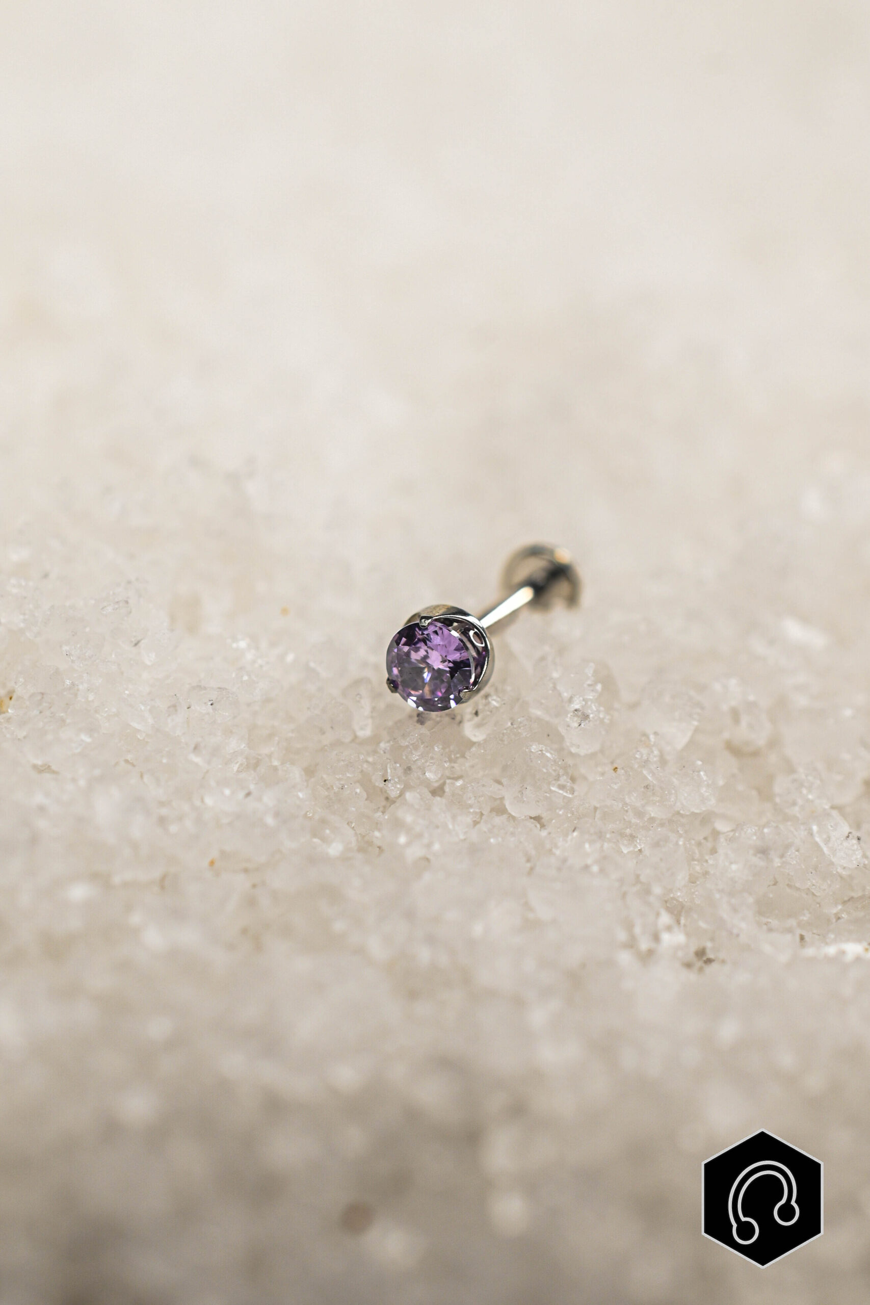 Labret Titane Violet Pure Gleam