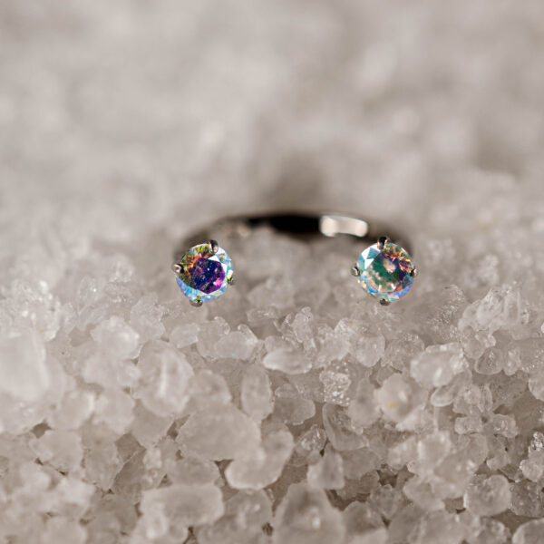 Fer à Cheval Titane Abalone Elenya Duo