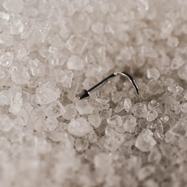 stud narine titane argenté Spike