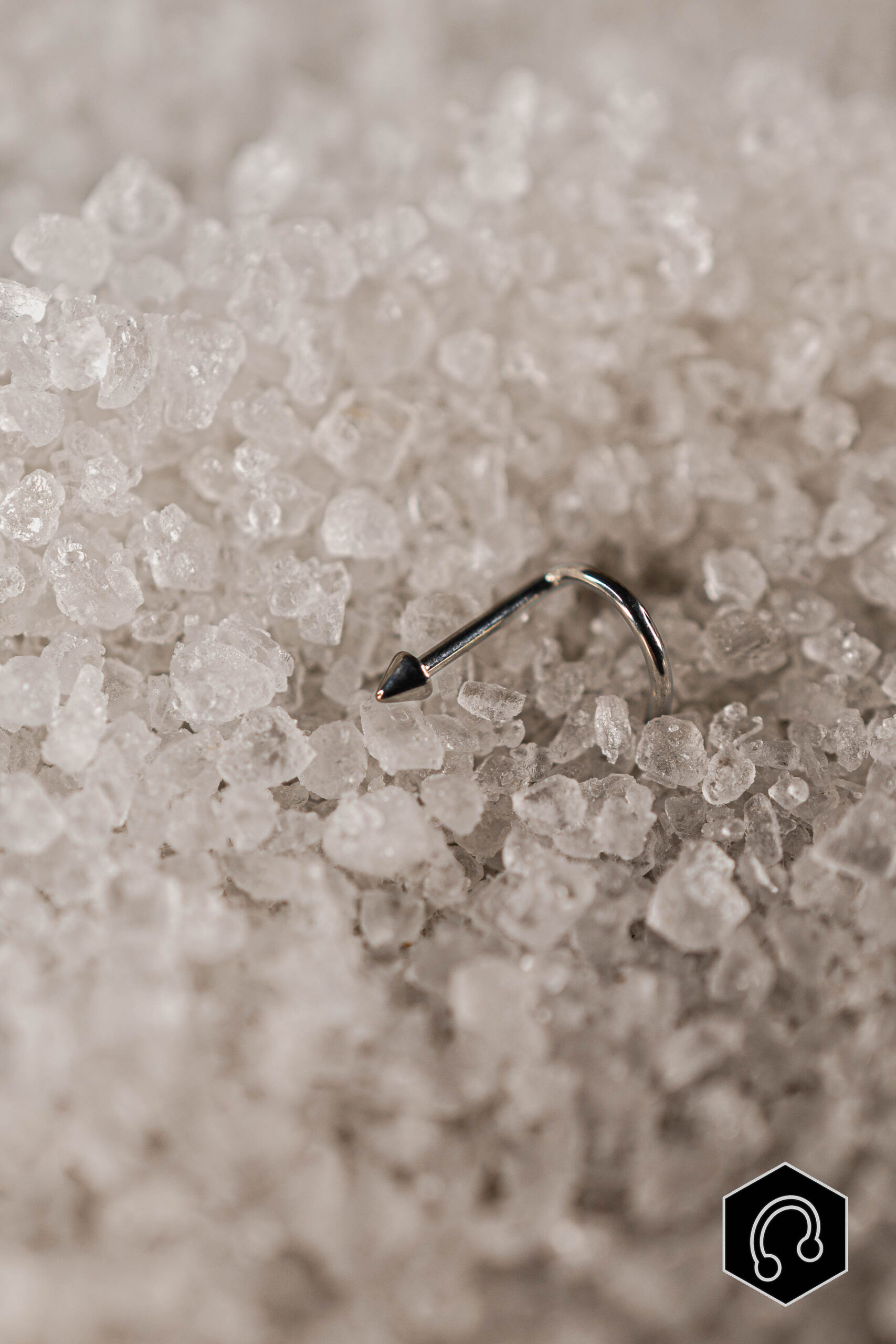 stud narine titane argenté Spike