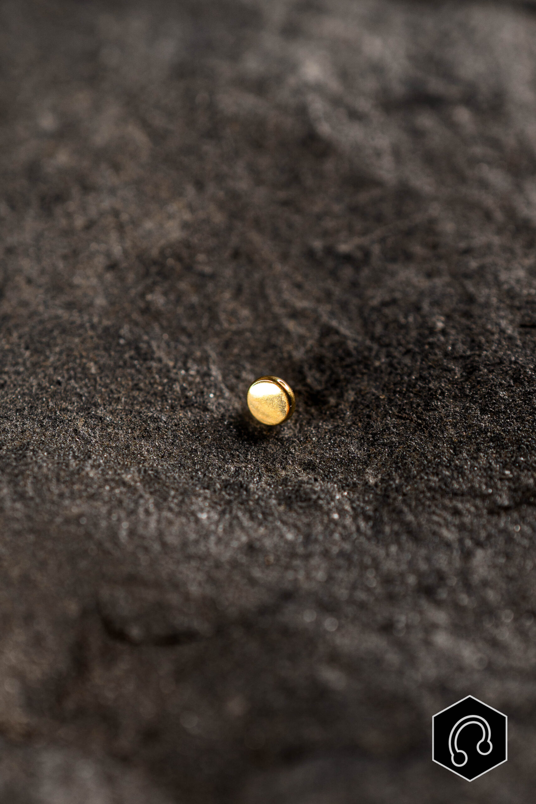 Labret titane doré Aurea Disc