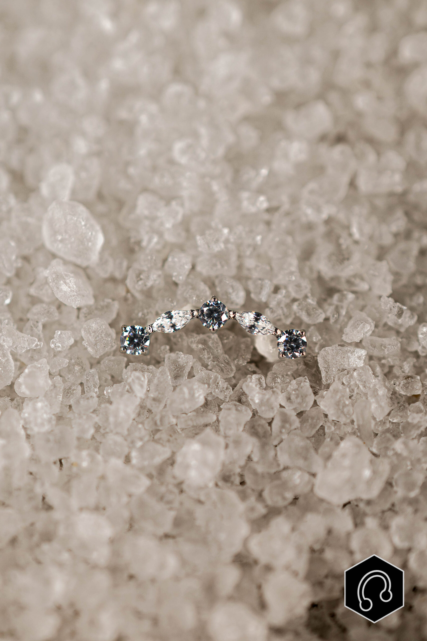 Labret Titane Argenté Arcadia Shine