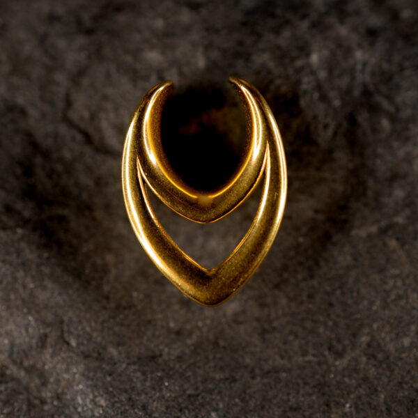 Ear Saddle Double V Doré