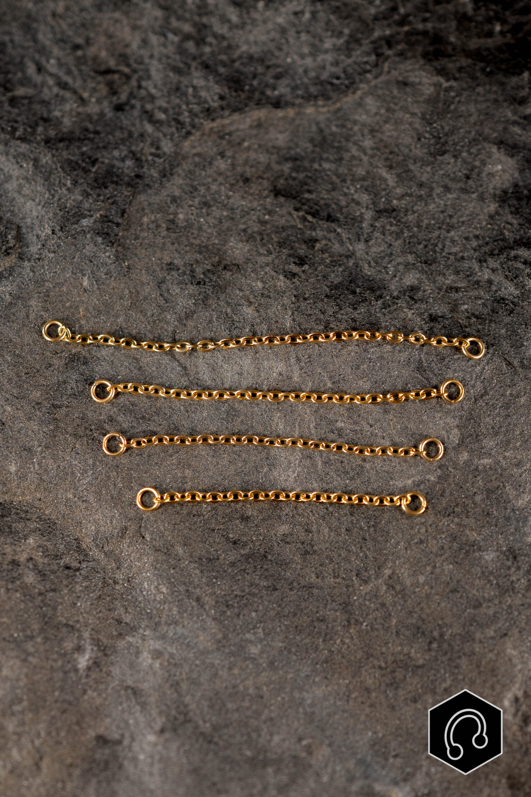 Chaîne Titane Doré Simple