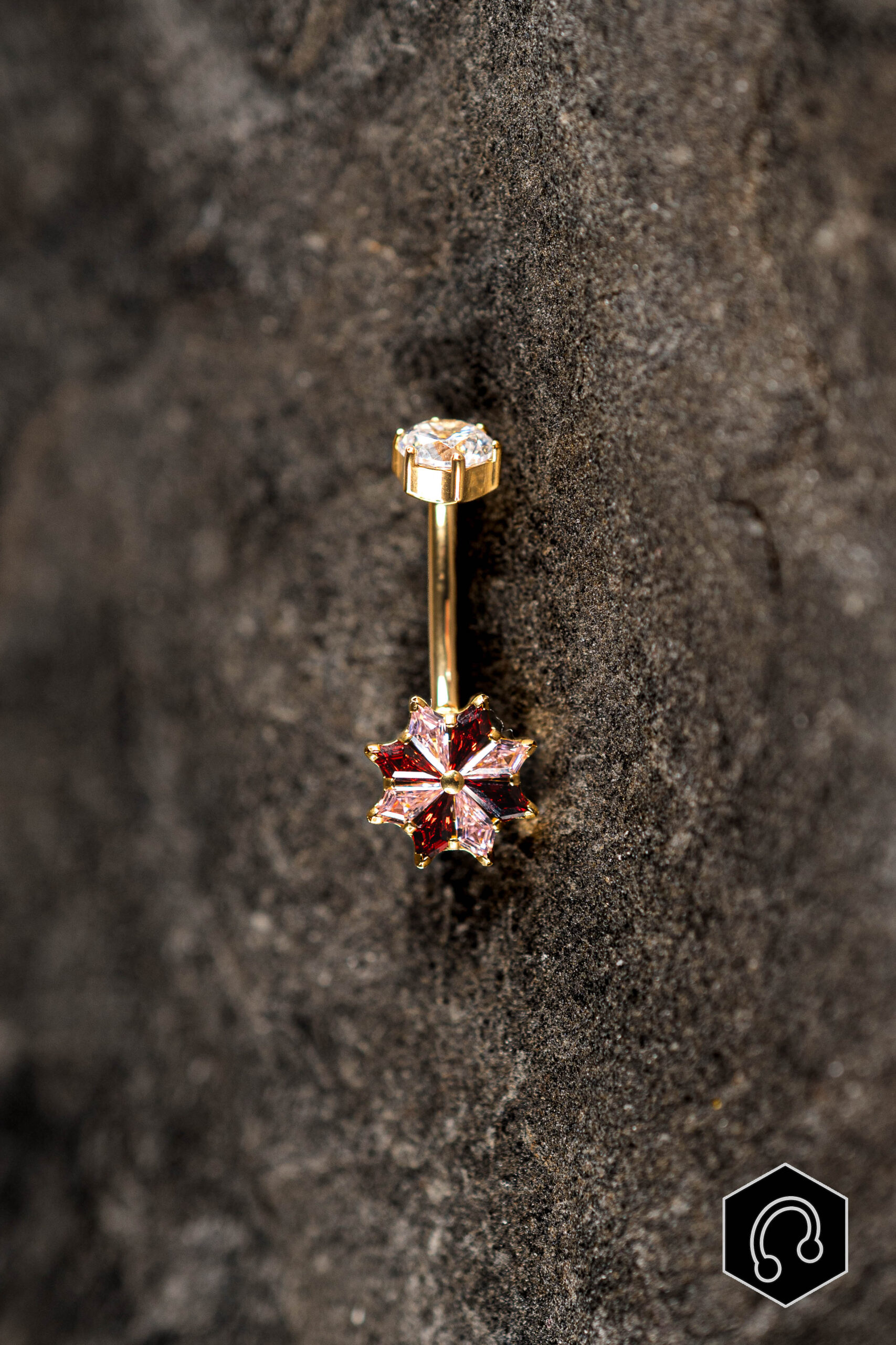 Banane Nombril Doré Fleur Éclatante