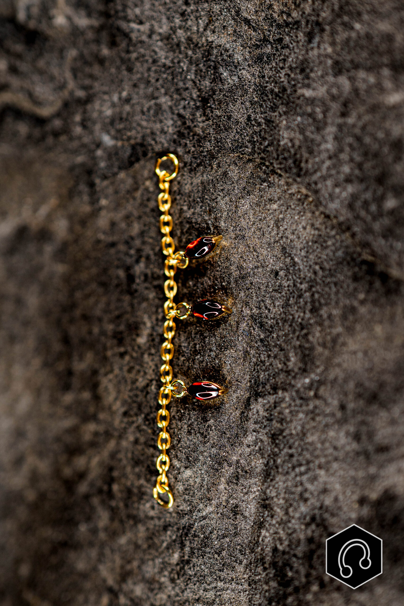 Chaîne Titane Doré Inferno Drop