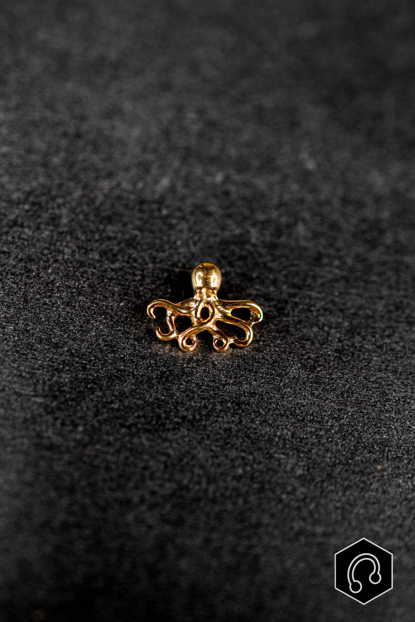 Labret Titane Doré Kraken