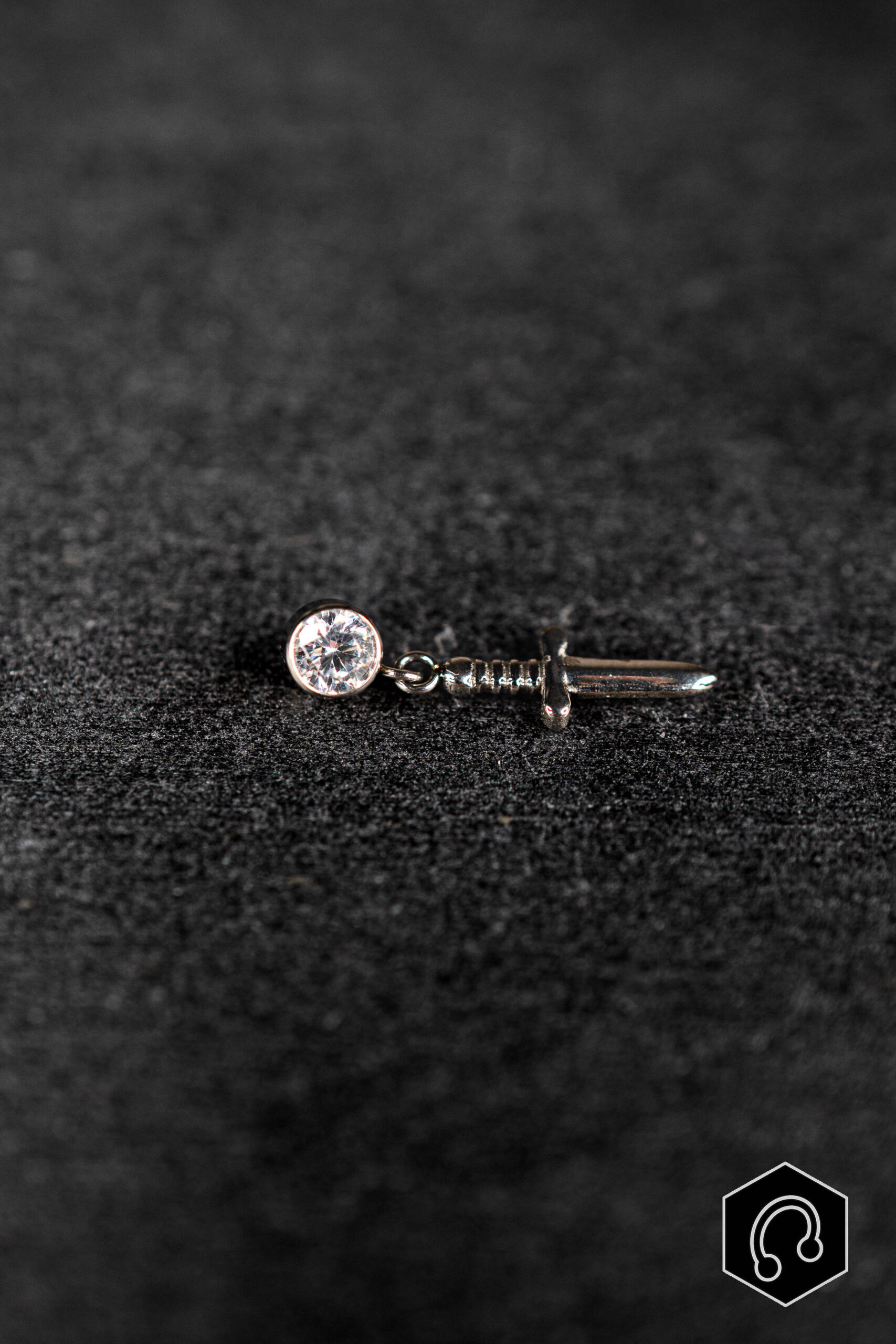 Labret Titane Argenté Destiny B