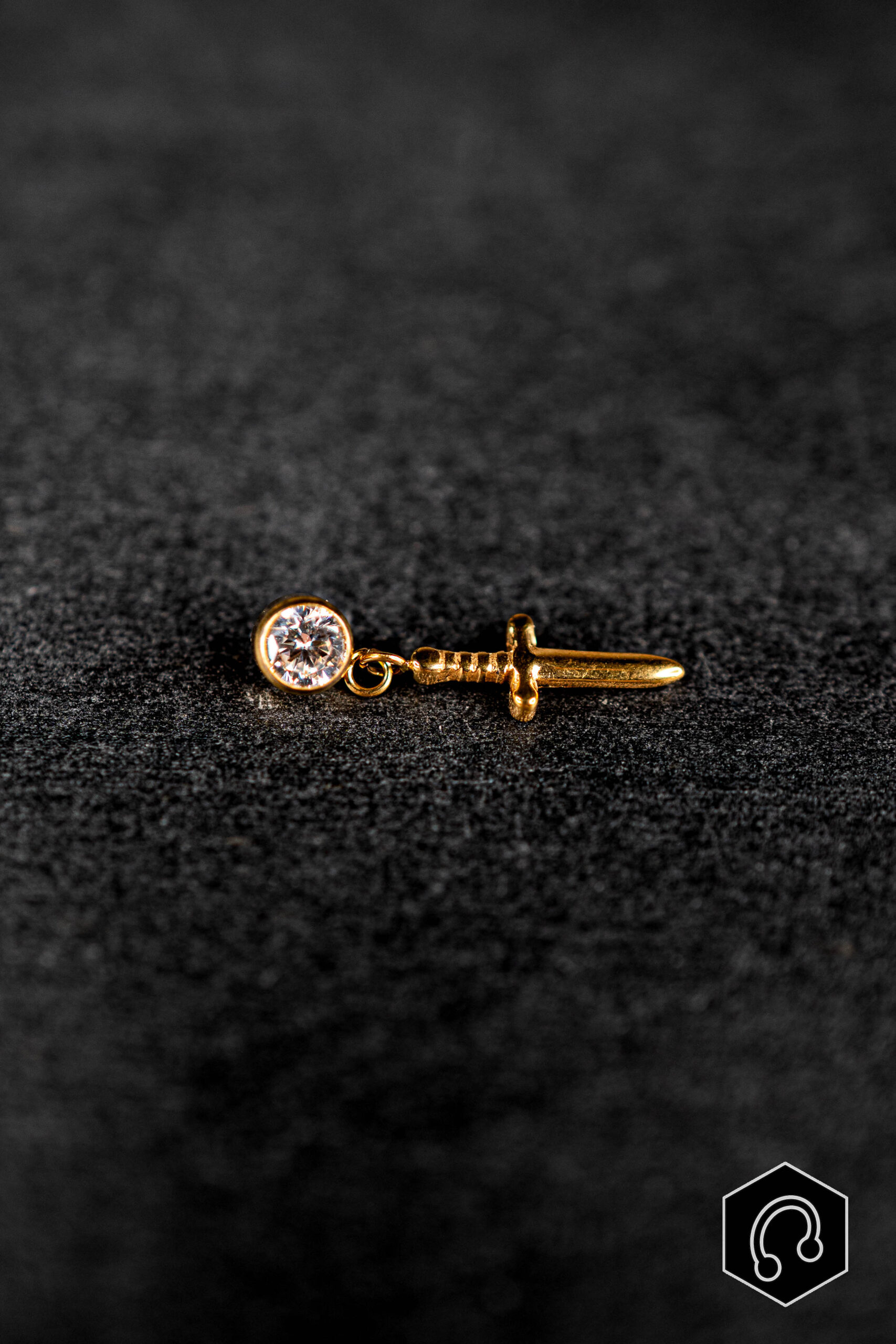 Labret Titane Doré Destiny B