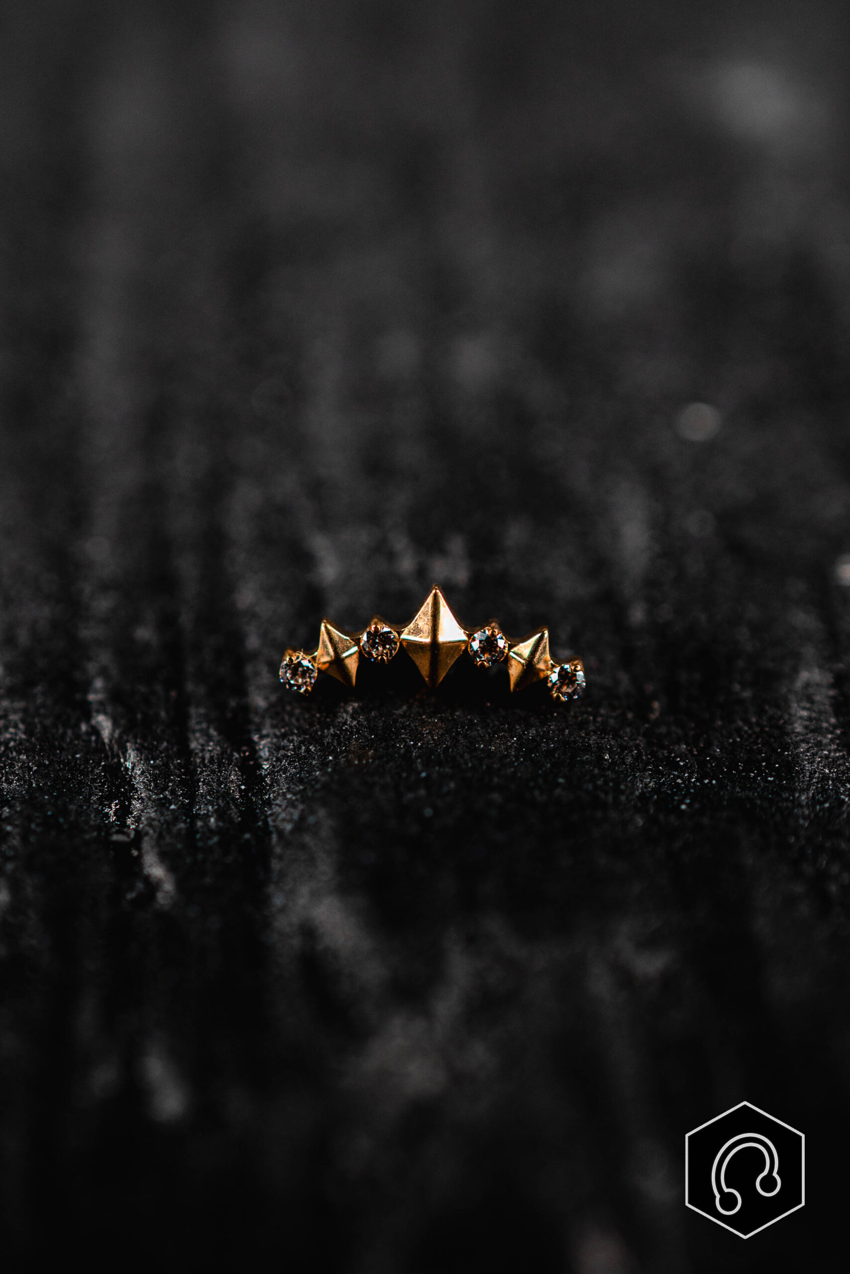 Labret Titane Doré Éclat Prism GM