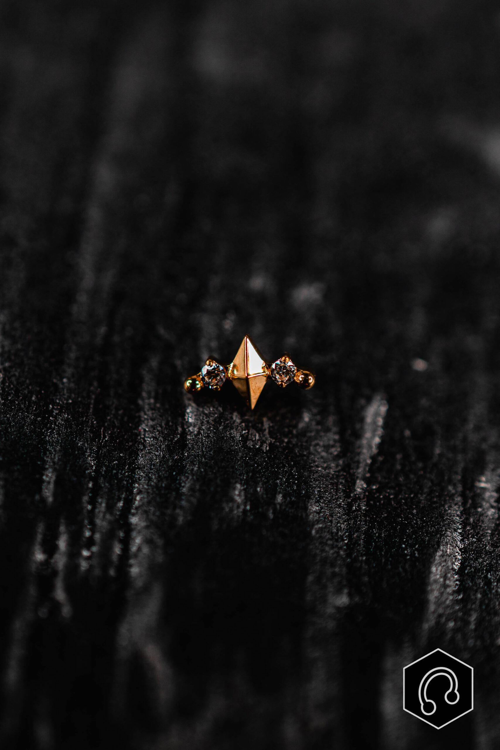Labret Titane Doré Éclat Prism