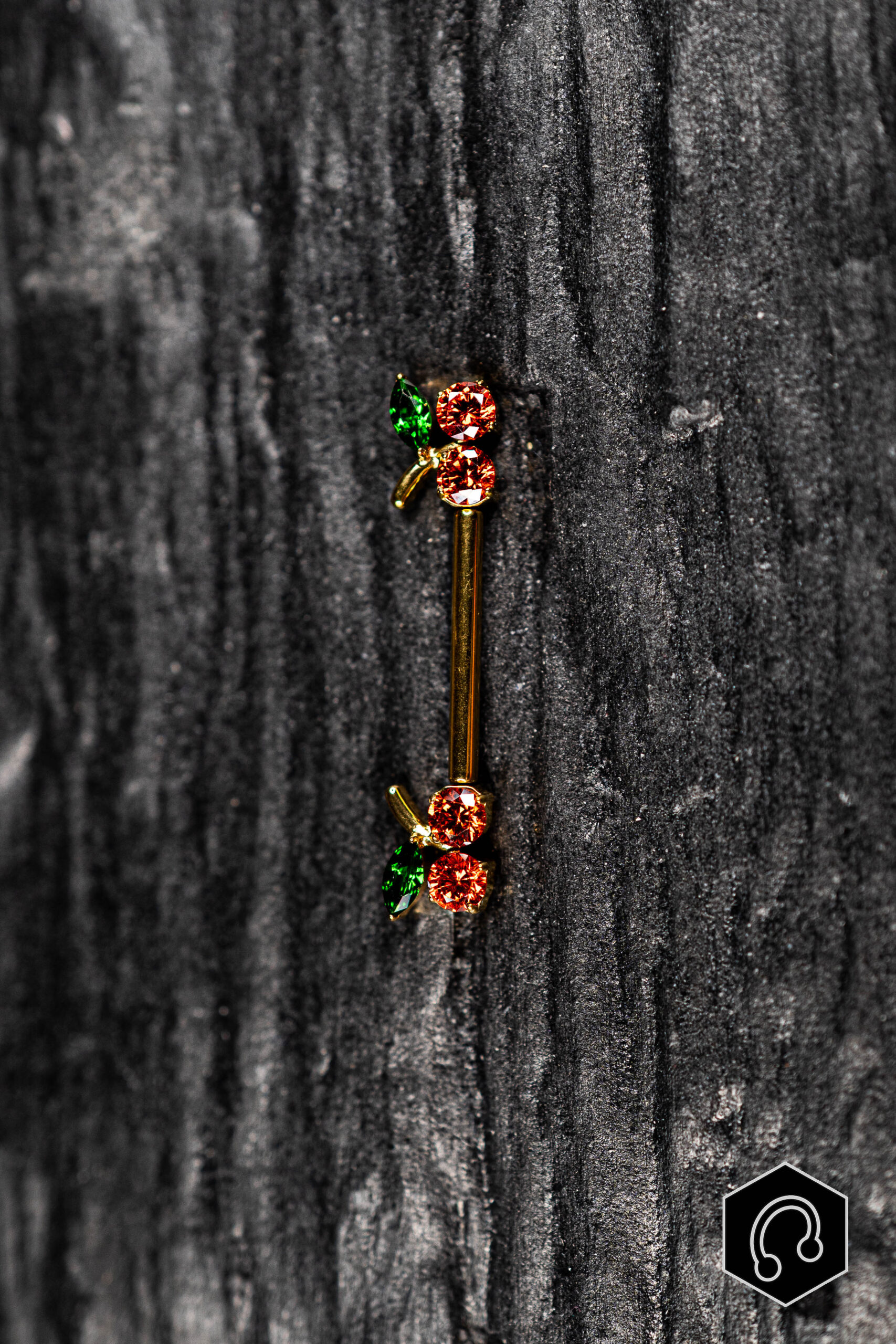 Barre Téton Doré Cherry Bloom