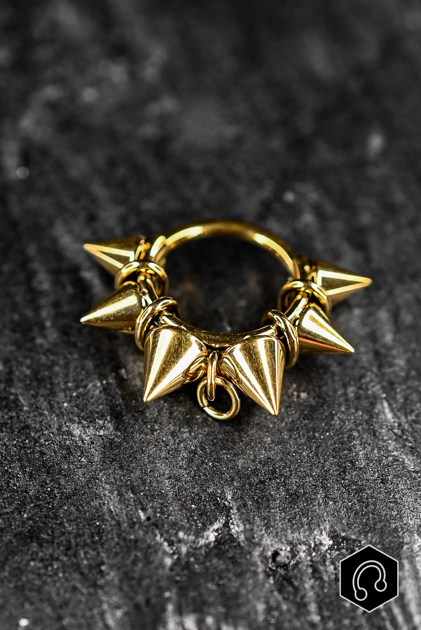 Anneau Clicker Doré Spike Riot