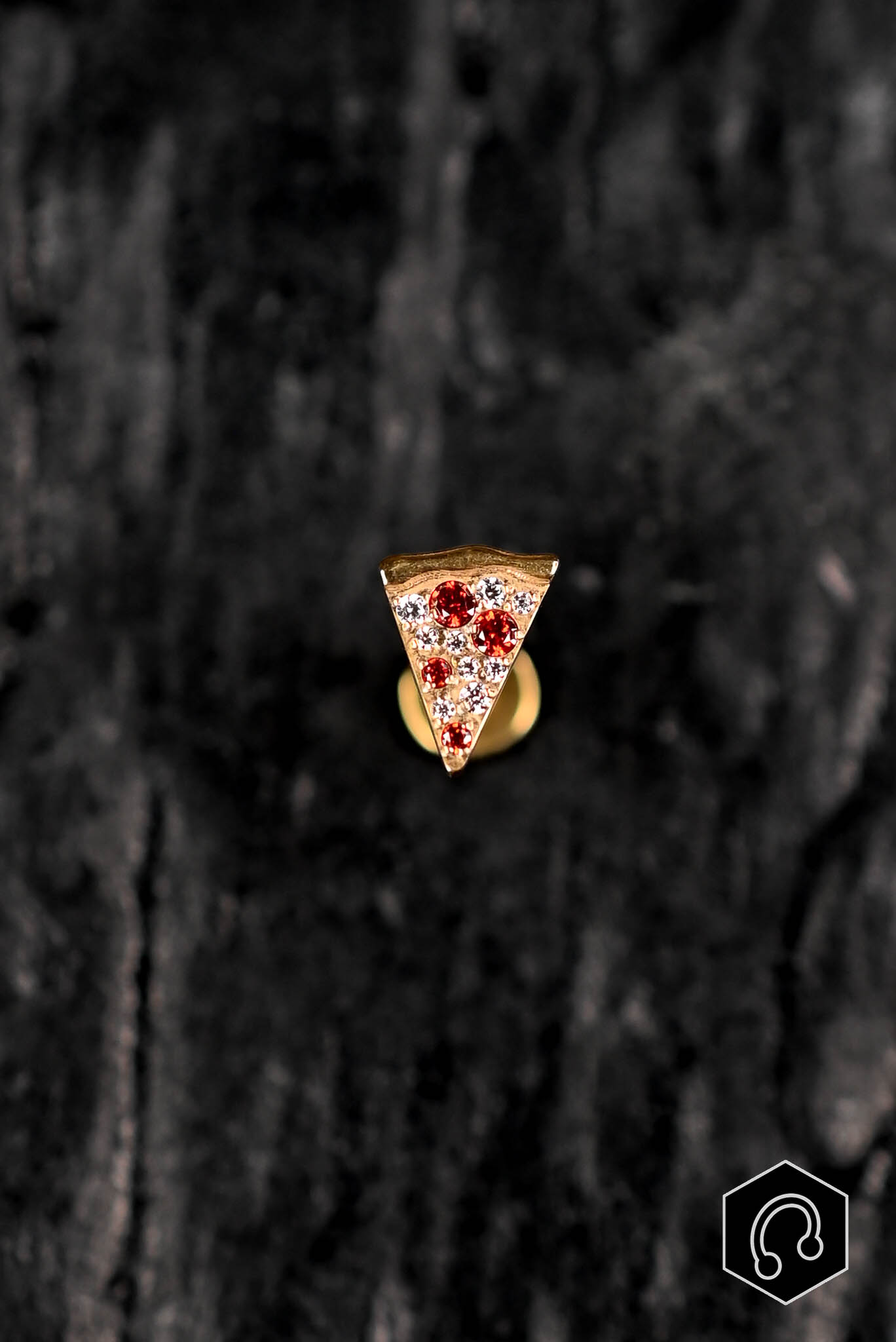 Labret Titane Doré Pizza