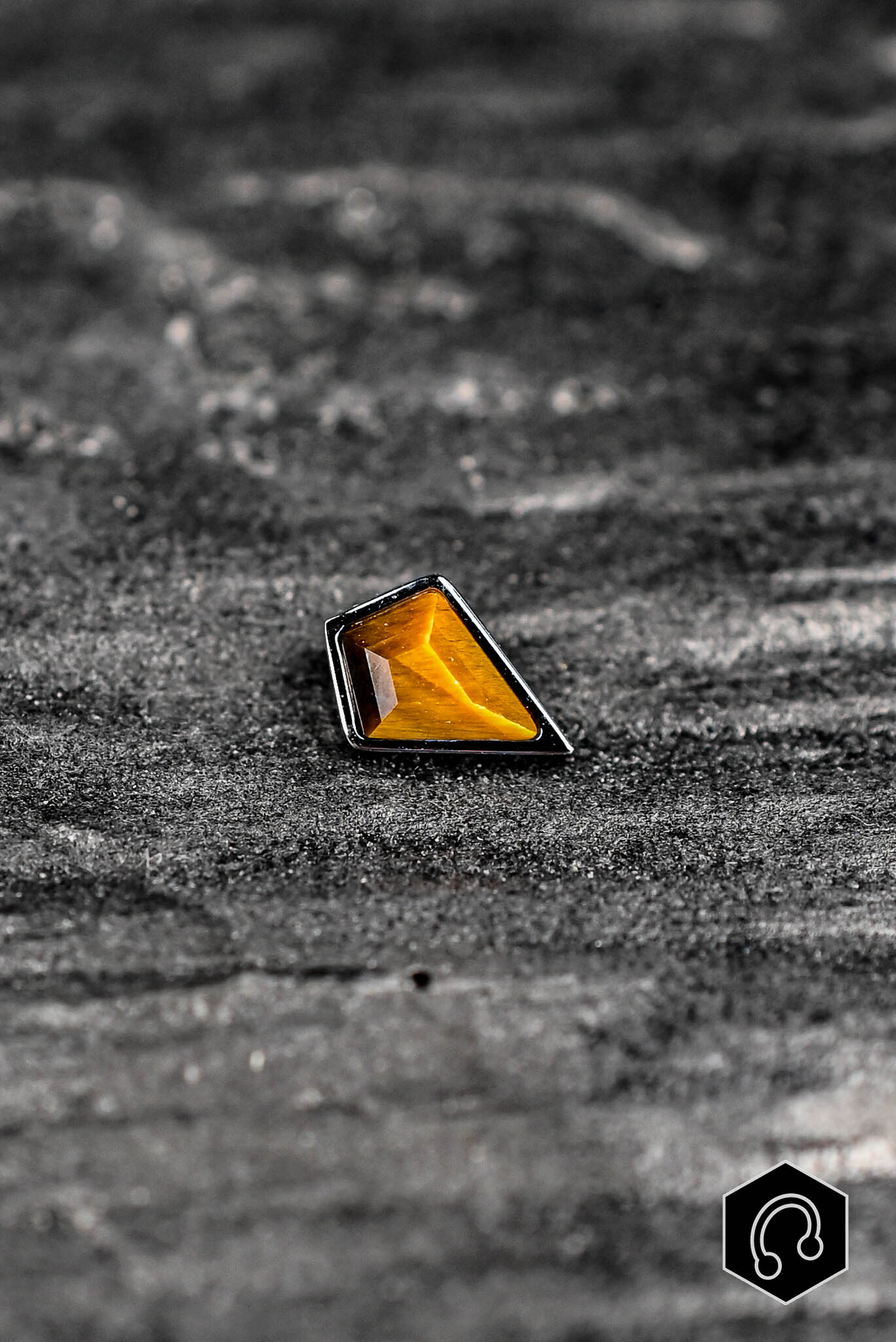 Labret Titane Tiger Eye Kite