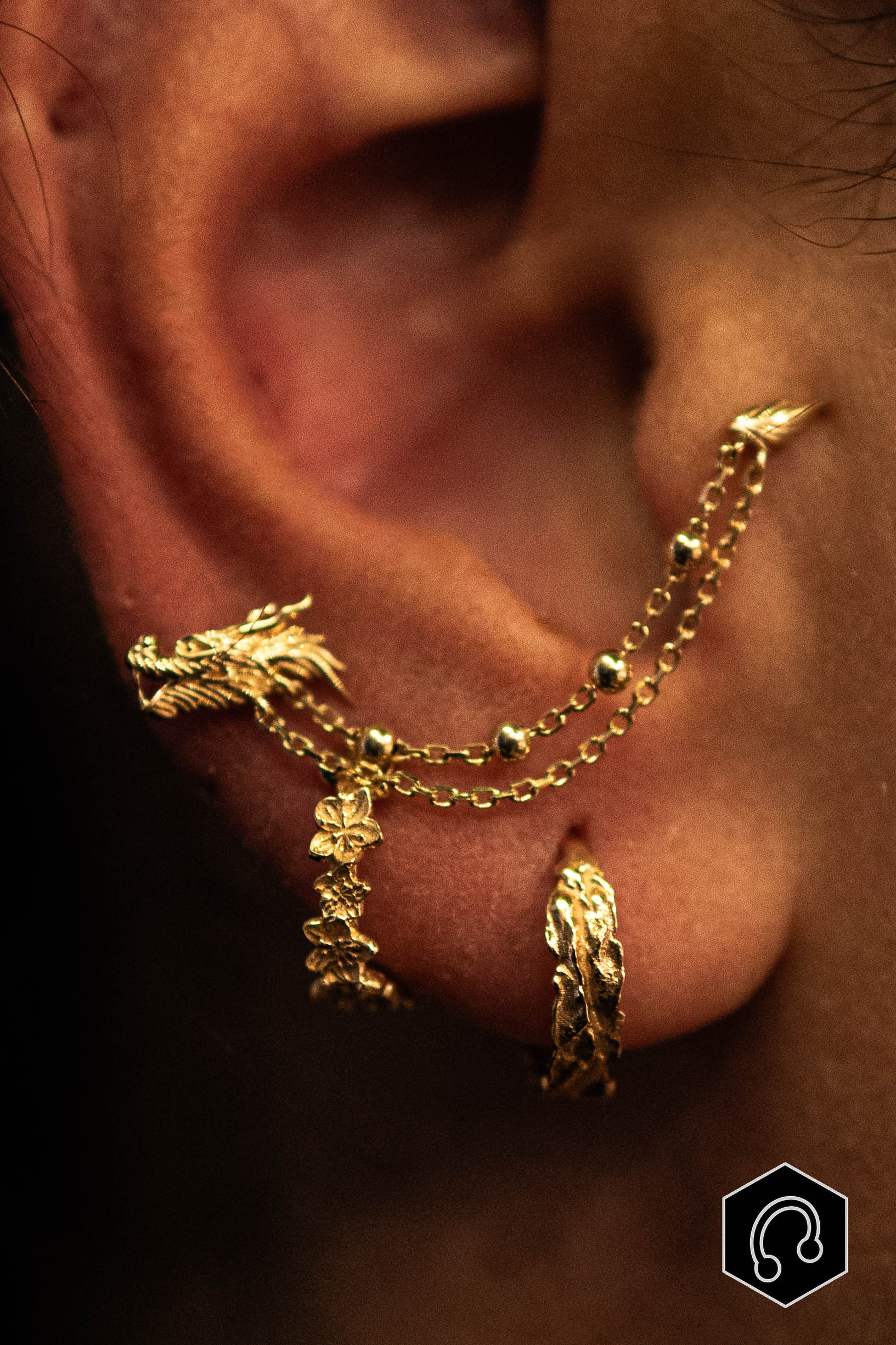 Embout Junipurr Dragon Or 14 carats