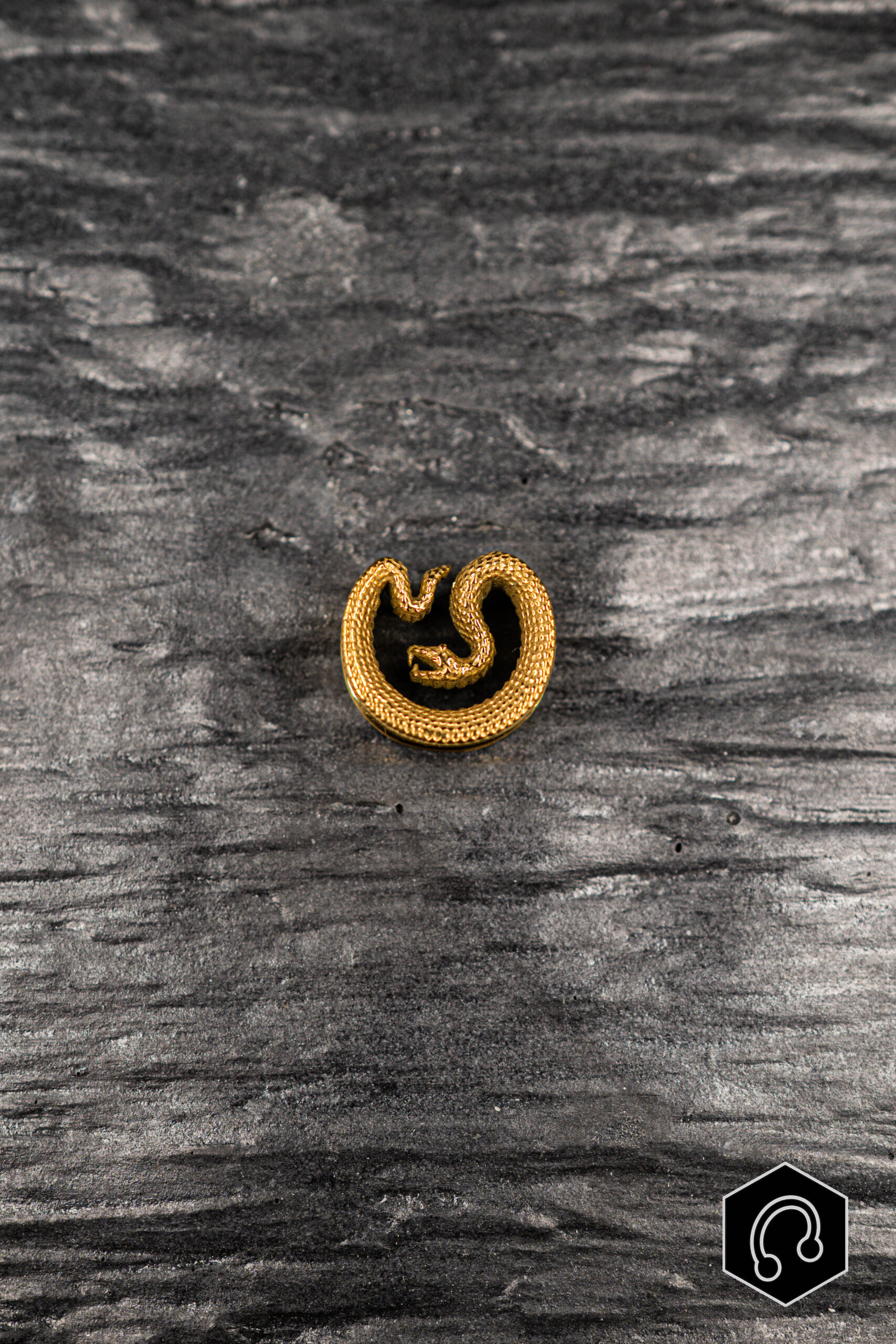 Ear Saddle Doré Ouroboros
