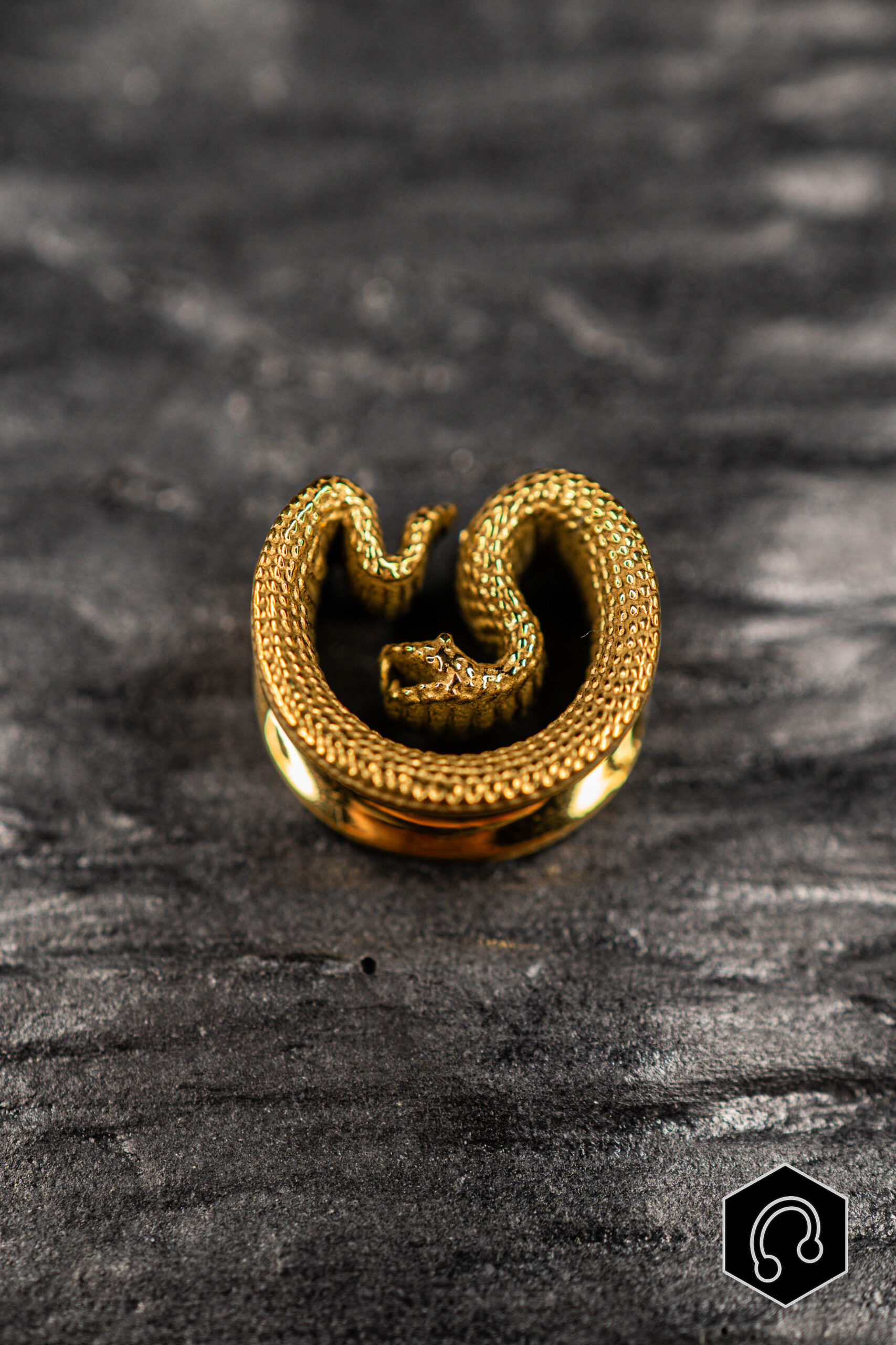 Ear Saddle Doré Ouroboros