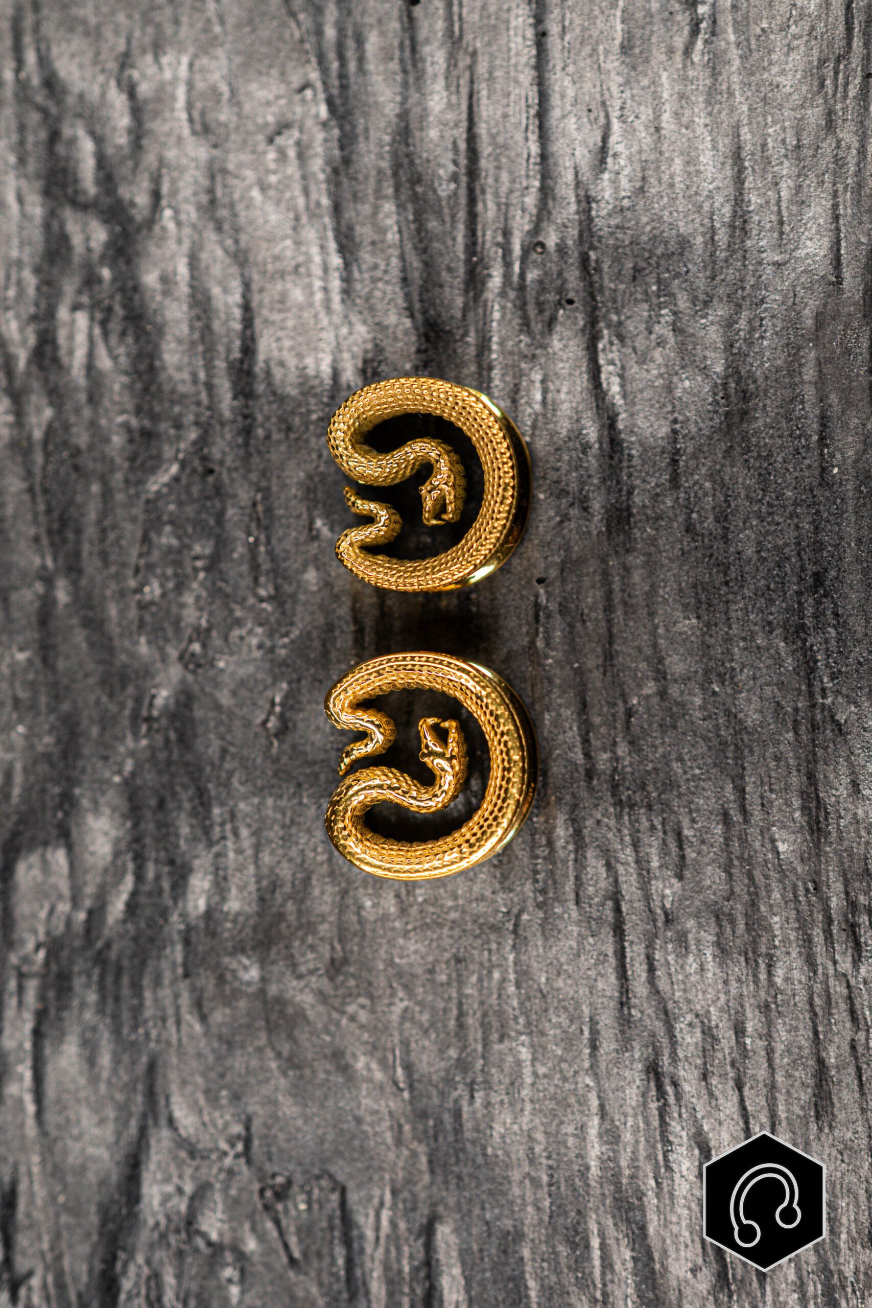 Ear Saddle Doré Ouroboros
